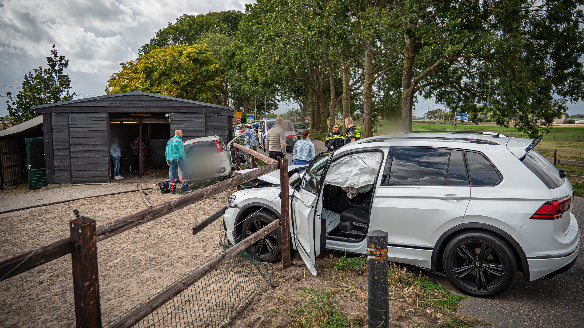 Beide auto's hebben een flinke klap gemaakt.