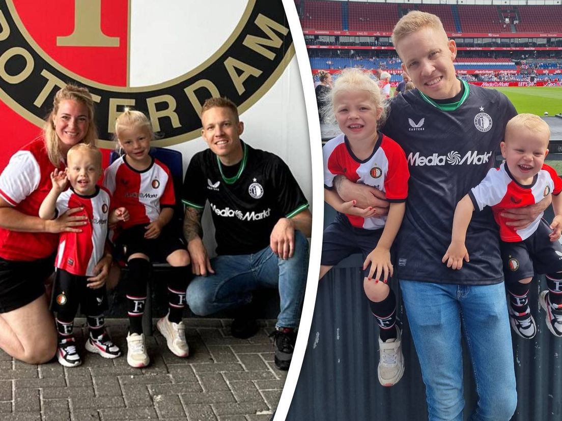 Wesley (36) en zijn gezin waren vaak in De Kuip te vinden