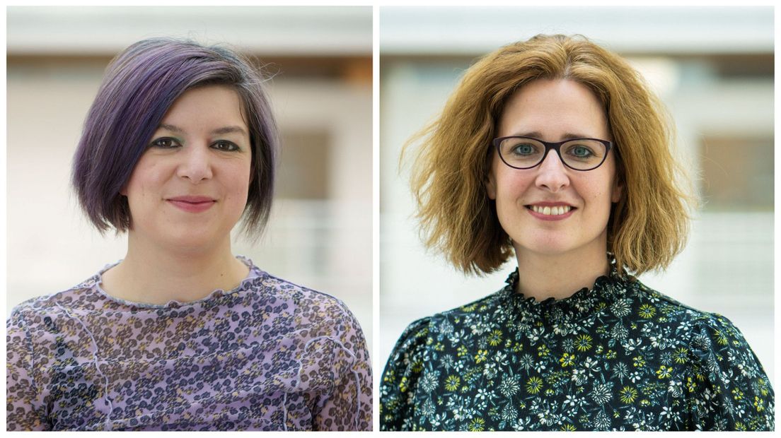 Lesley Arp (SP) en Judith Klokkenburg (ChristenUnie/SGP)