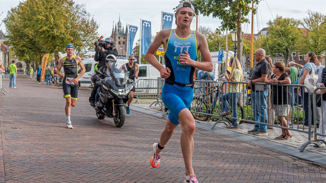 Stijn Koole liep naar de derde plek bij de mannen.