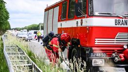 112-nieuws maandag 27 mei: Oude brandweerwagen vat vlam op A7 • Brand bij woonzorgcentrum in Hoogezand