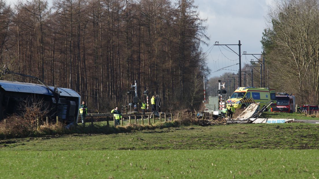 Het ongeluk in Dalfsen (Rechten: RTV Drenthe / Kim Stellingwerf)