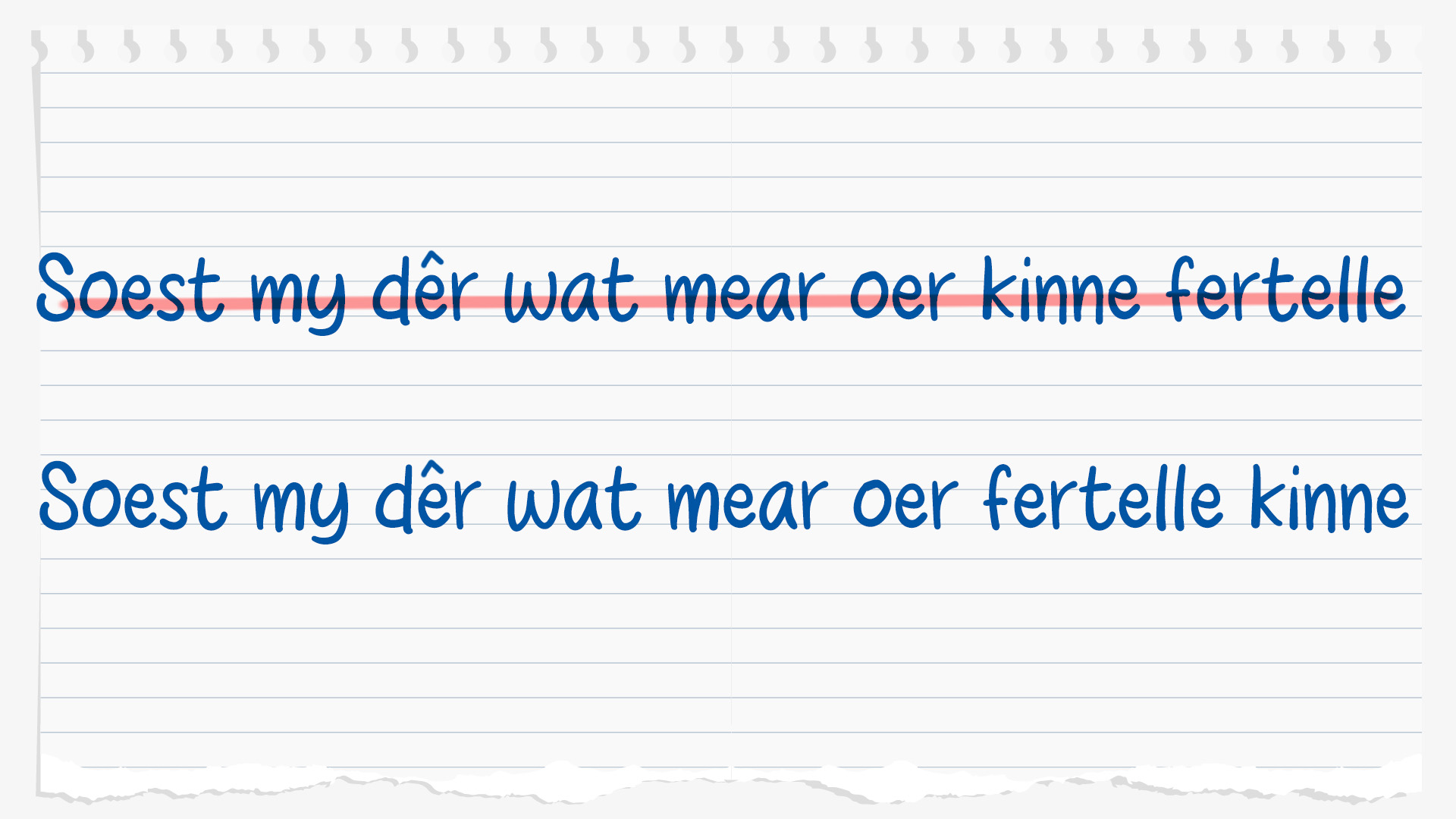 De volgorde van werkwoorden is van belang