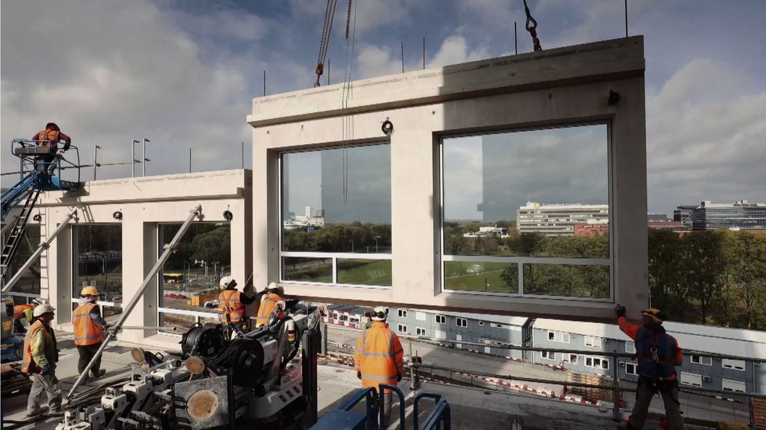 De bouwplaats van het RIVM in november.