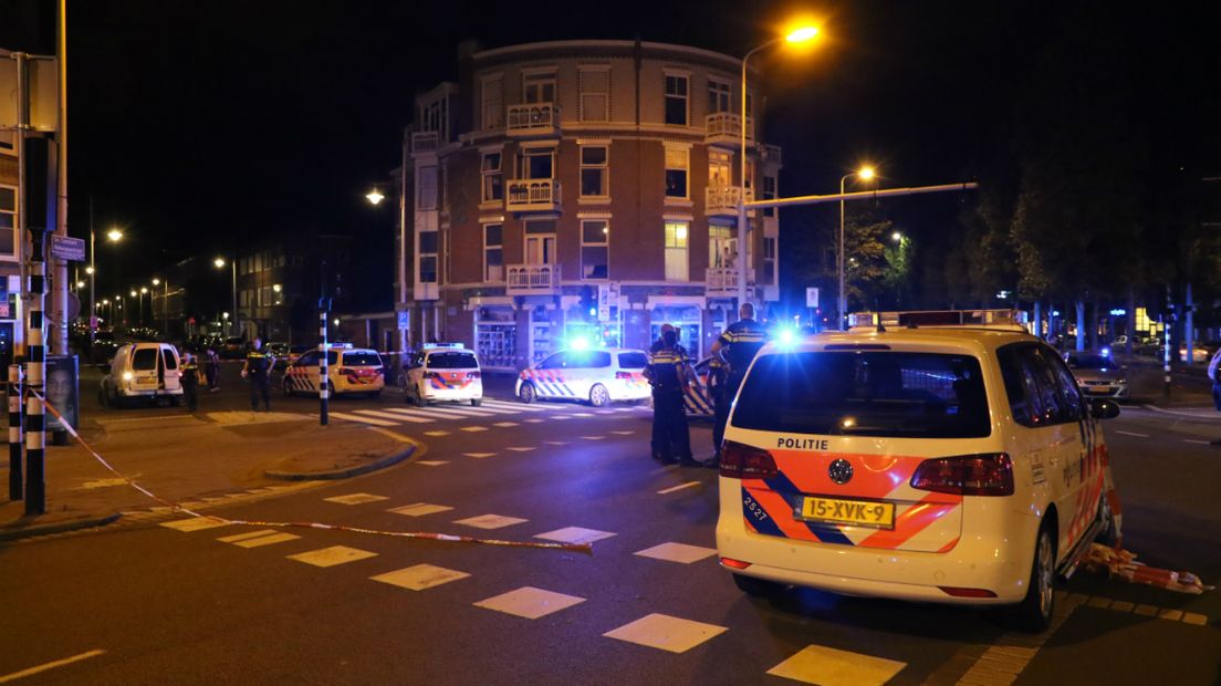 De achtervolging eindigde op het Koningin Emmaplein.