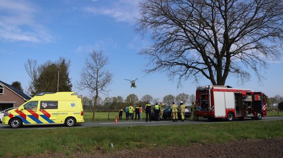 Gewonde bij ongeluk in Borger. Gewonde bij ongeluk in Borger.