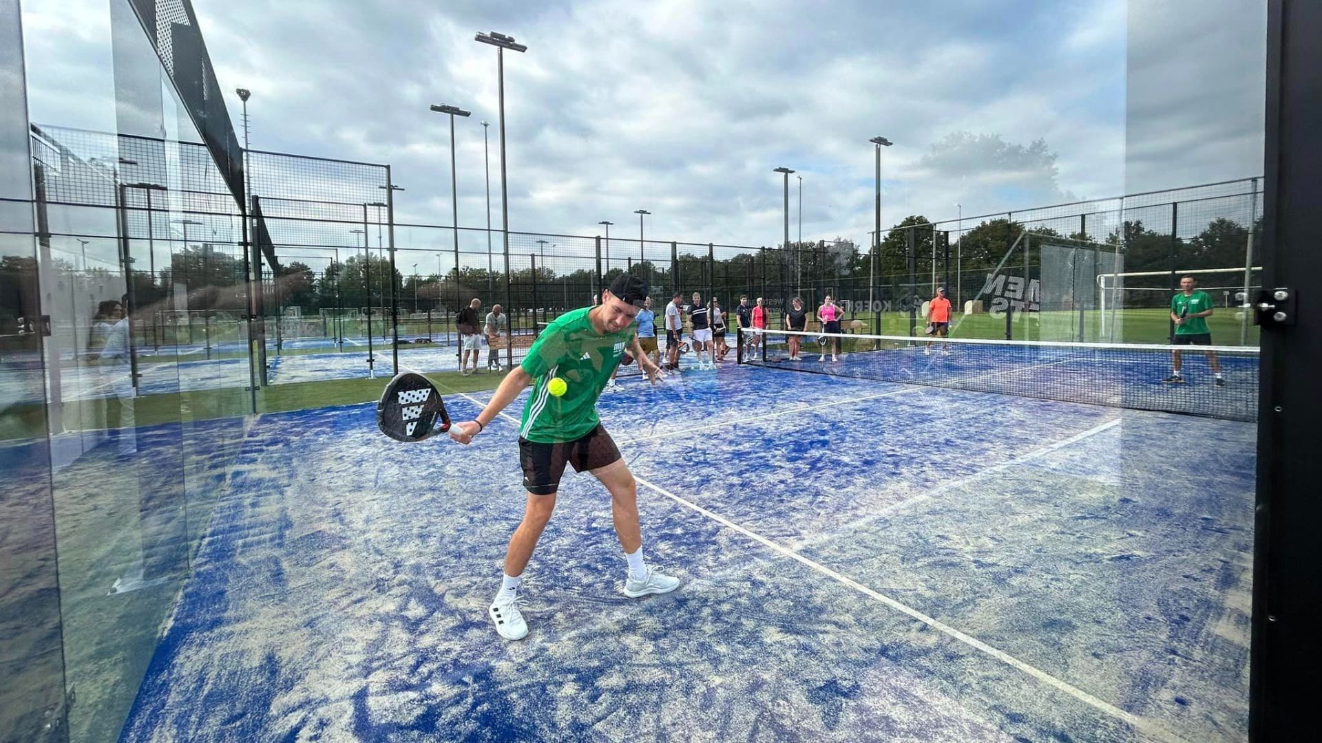 De padelbanen bij LTC de Kei in Lichtenvoorde