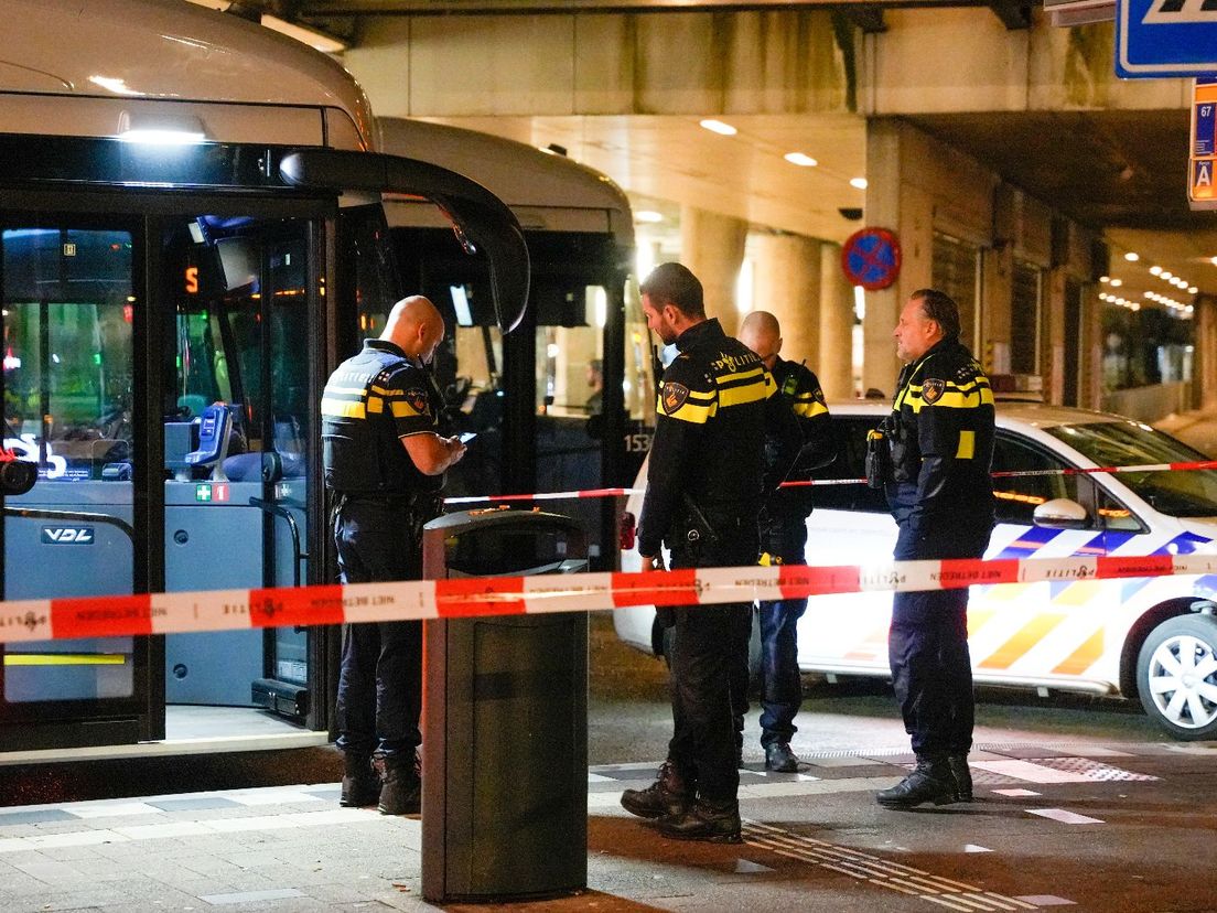 De ruzie ontstond in de bus omdat een passagier niet wilde betalen