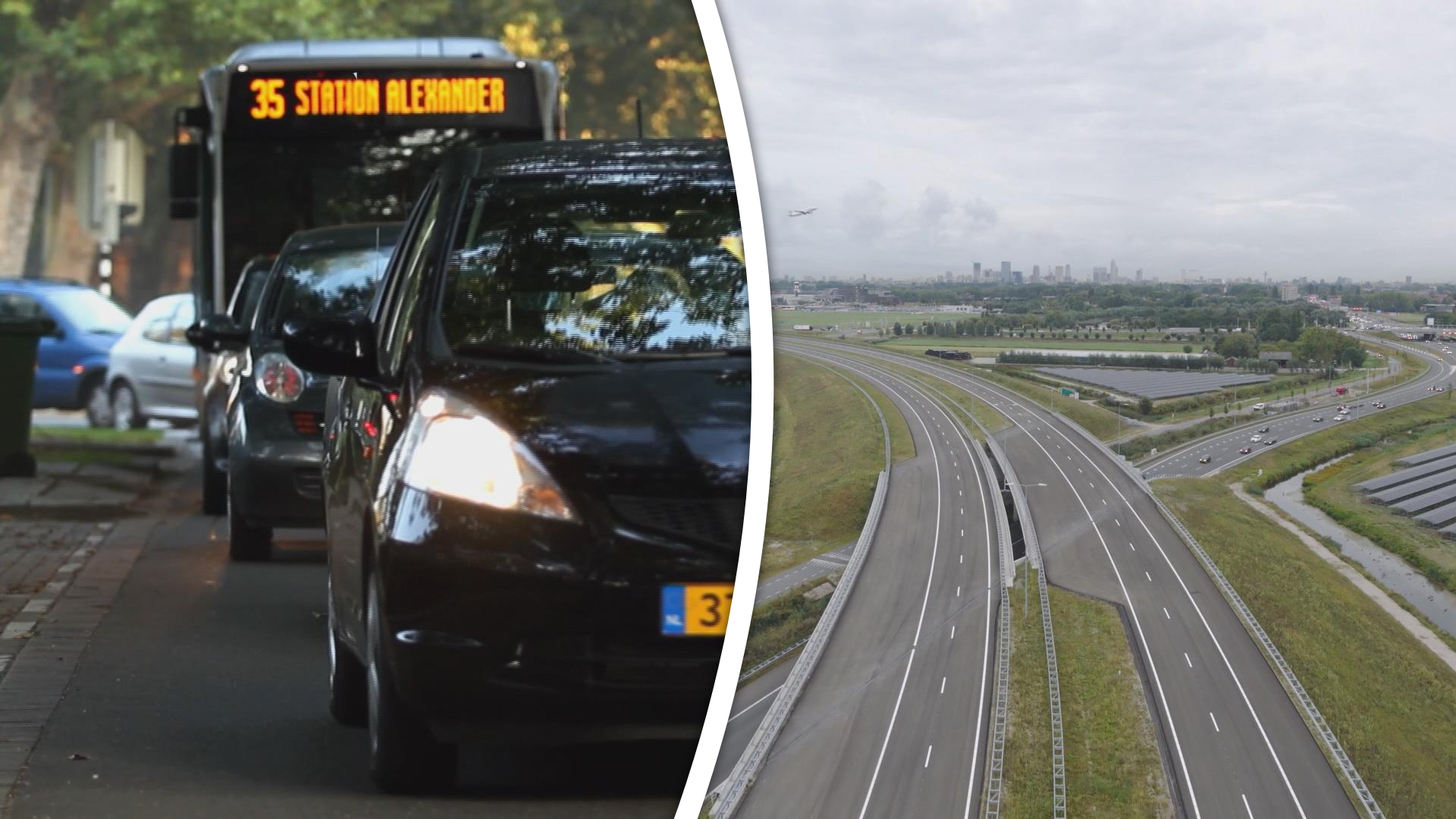 Het nieuwe stuk A16 moet drukte in Rotterdam op gaan lossen.