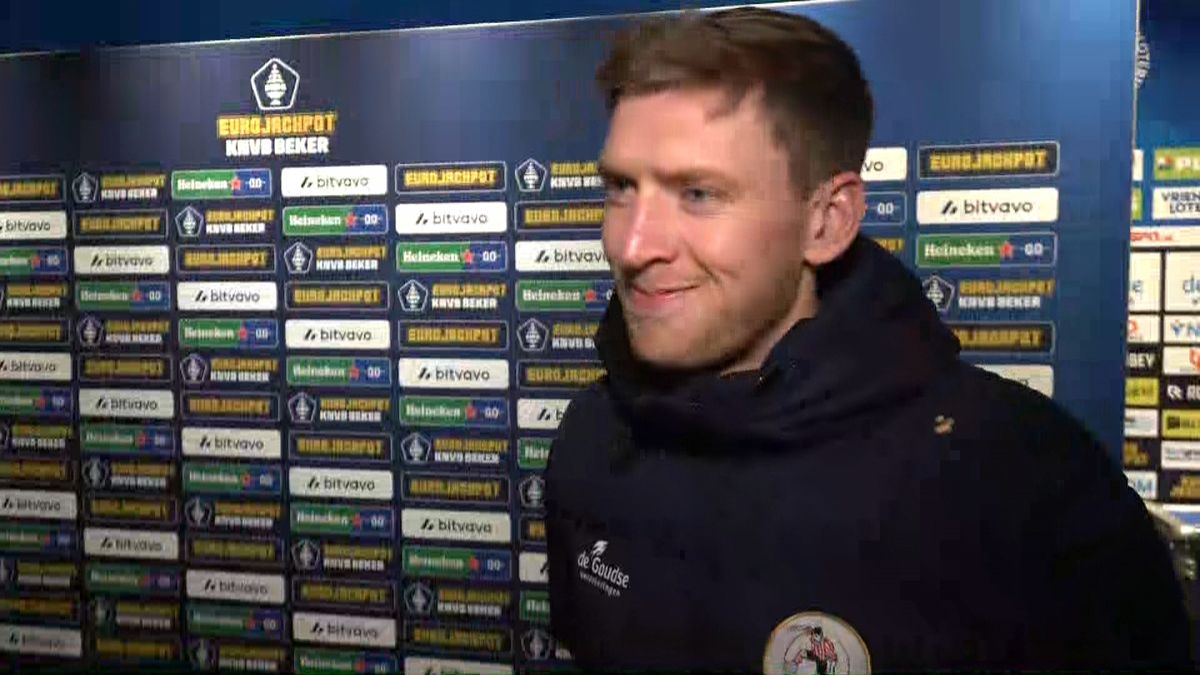 Tobias Lauritsen na winst op FC Groningen in de beker