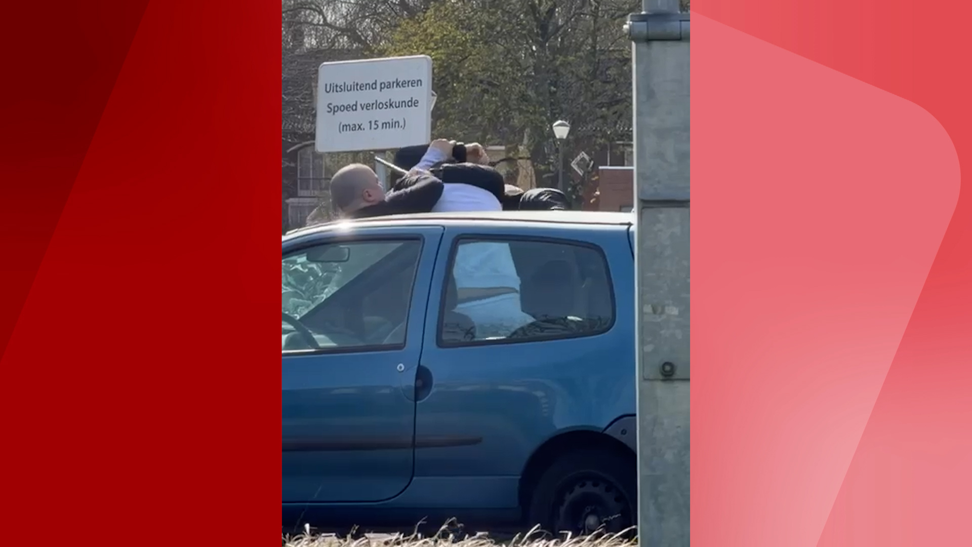 VIDEO: Voorbijganger legt worsteling vast waarbij man vuurwapen afpakte