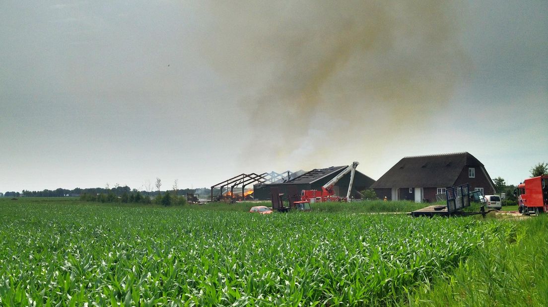 Grote brand in Giethoorn