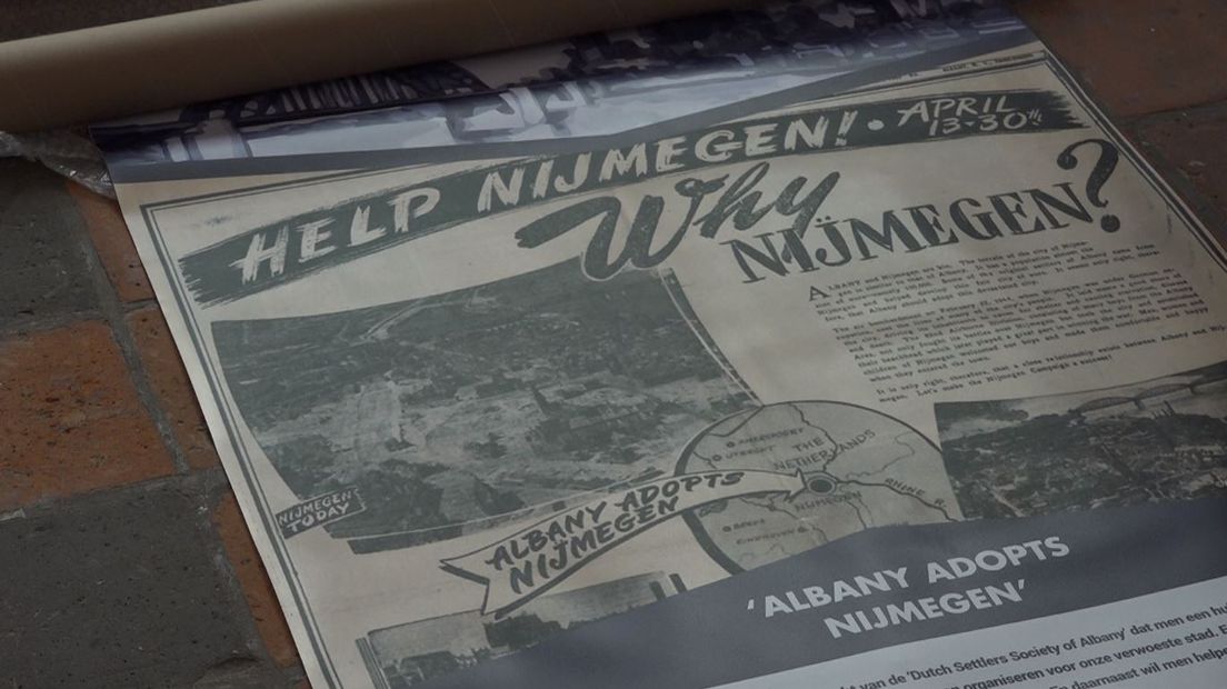 In Nijmegen opent zondag 17 september de expositie over de bijzondere stedenband tussen de Waalstad en Albany. Dankzij de steun vanuit deze Amerikaanse zusterstad kwam Nijmegen er vanaf 1947 langzaam bovenop.