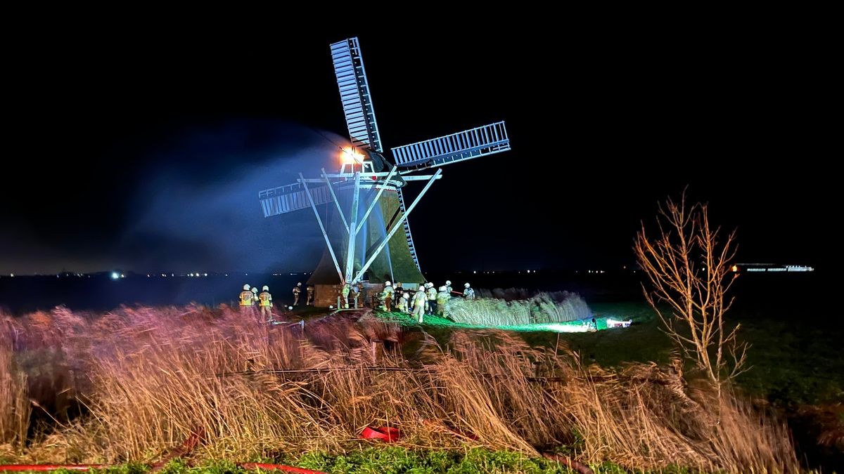 112-nieuws 24 november: Alleen nok molen Holwert beschadigd geraakt bij brand