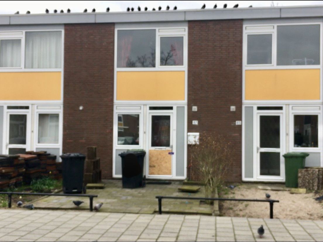 De woning van de verdachte