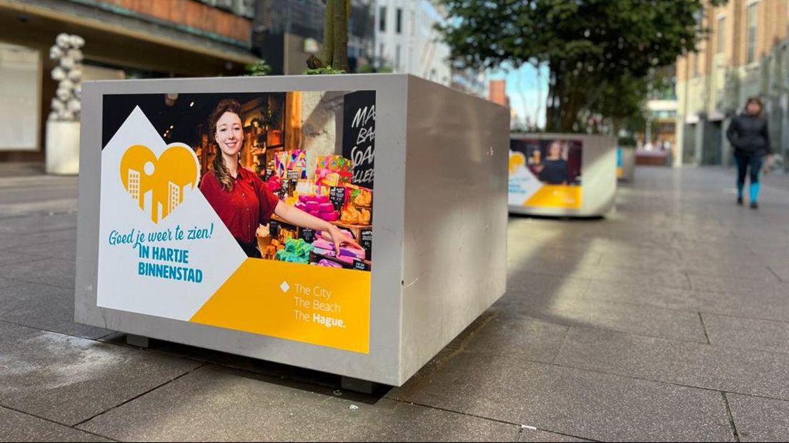 Foto's van de campagne 'Goed je weer te zien' in Grote Marktstraat