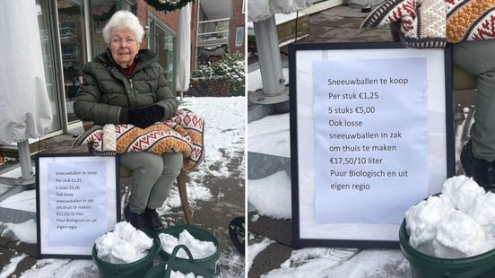 Sneeuw voor het verzorgingshuis: alleen Annemarie (90) durfde het aan