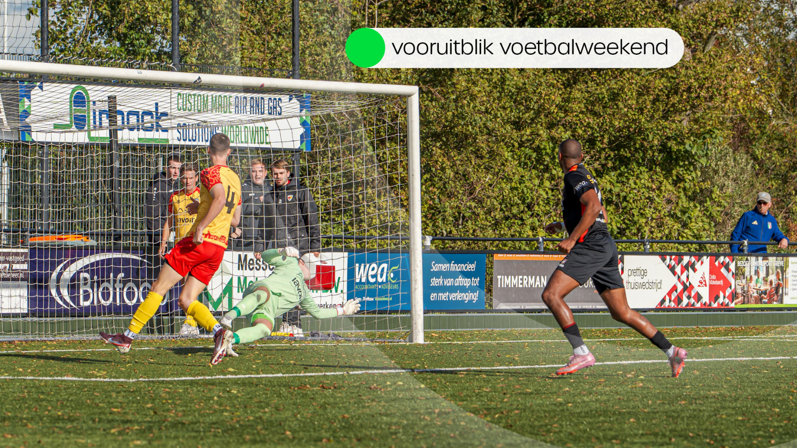 Deze wedstrijden worden vanmiddag en morgen gespeeld in het amateurvoetbal