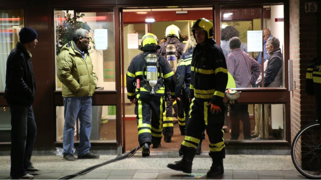 De brandweer werd gealarmeerd.