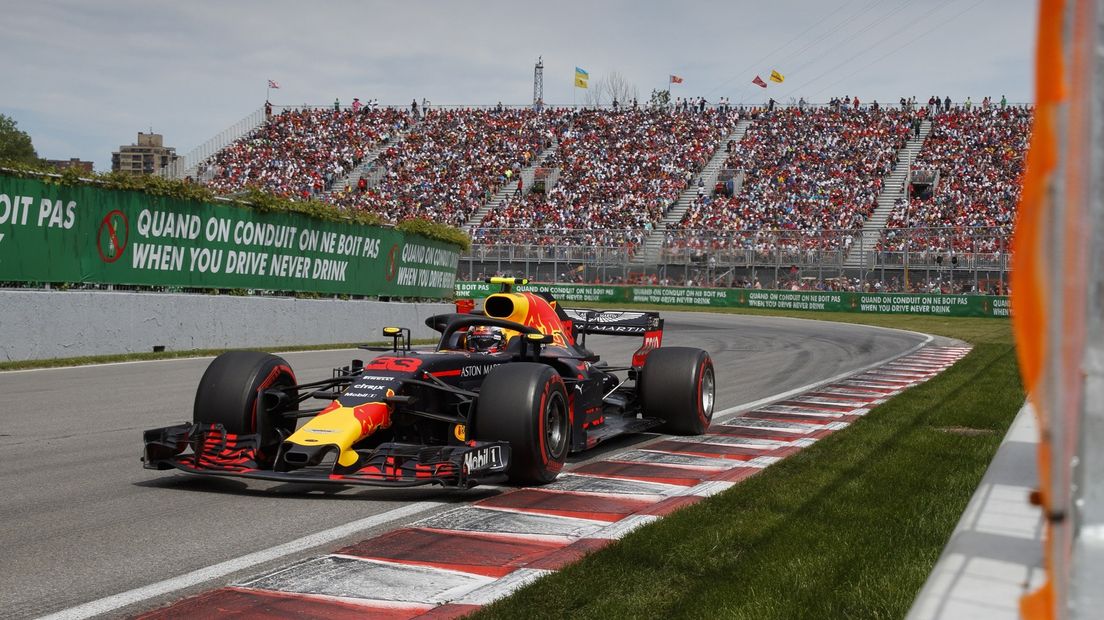 Max Verstappen in actie in de Formule 1