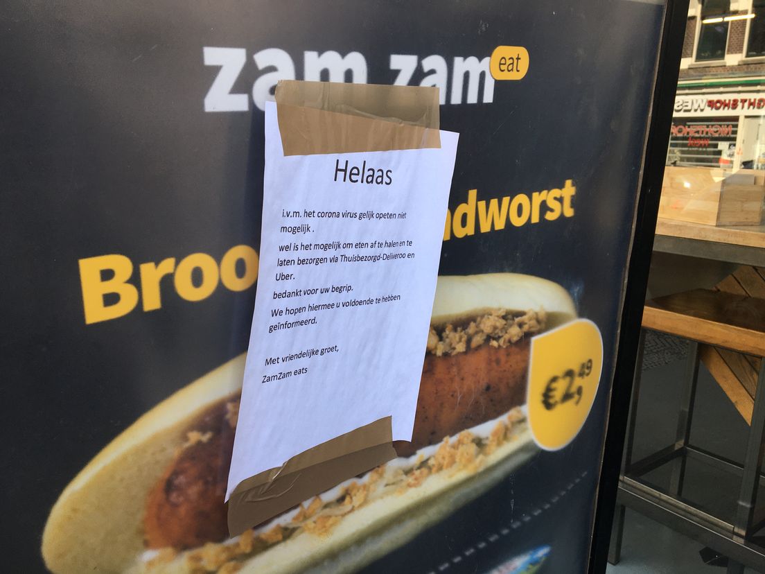 Ook broodjeszaak Zam Zam Eat lijdt onder coronacrisis
