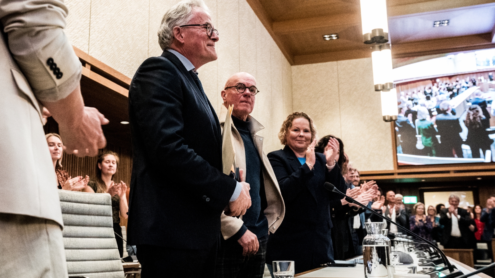 Koen Schuiling bij zijn afscheid van de Groninger gemeenteraad