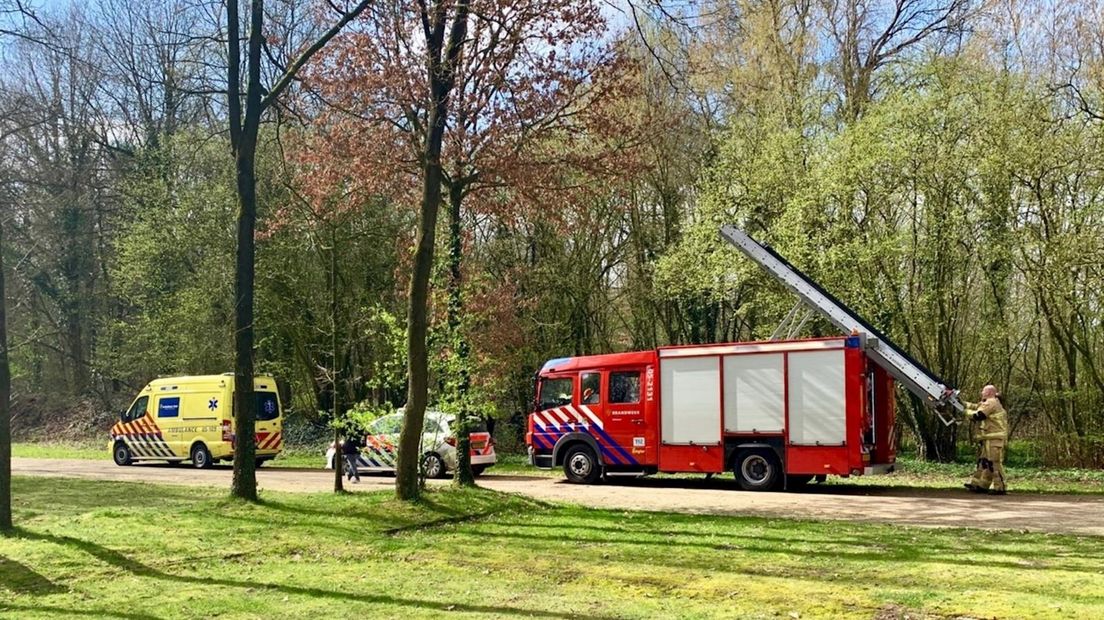 Noodbrug om gewonde te helpen