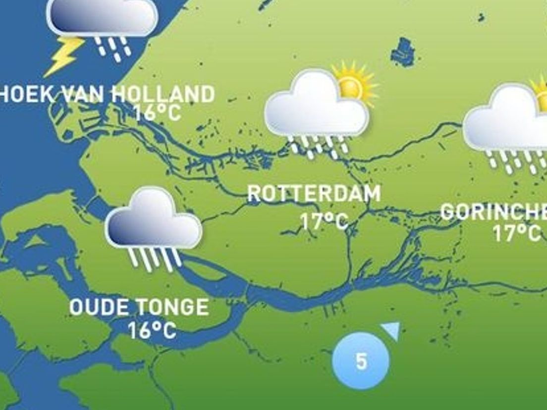Het weerbeeld van vrijdag 22 september