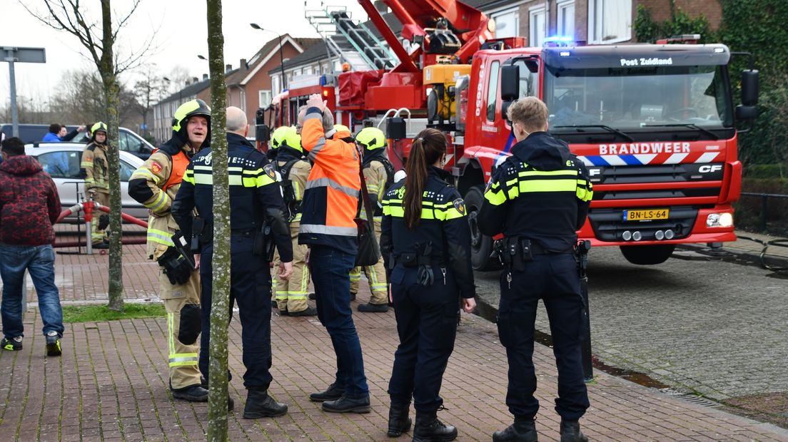 In de woning brak brand uit