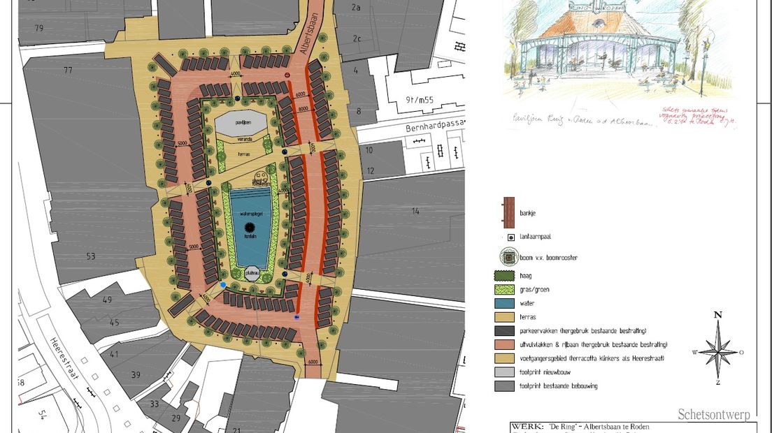 Het plan voor de Albertsbaan in Roden