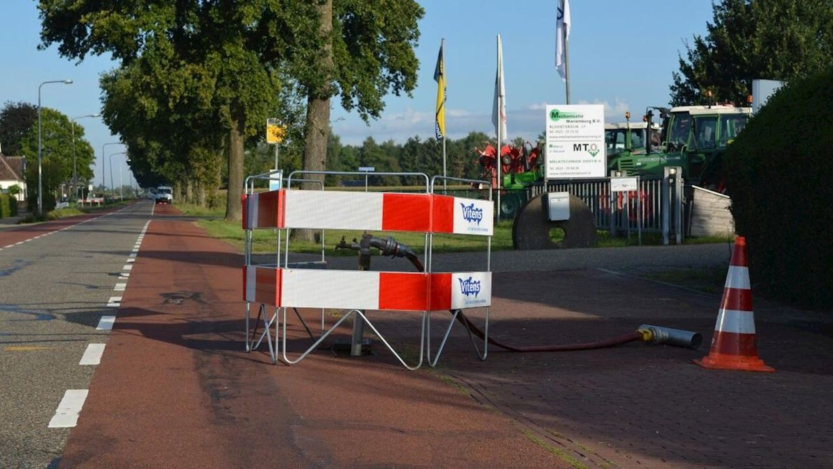 42 woningen zonder water door leidingsbreuk in Beerzerveld