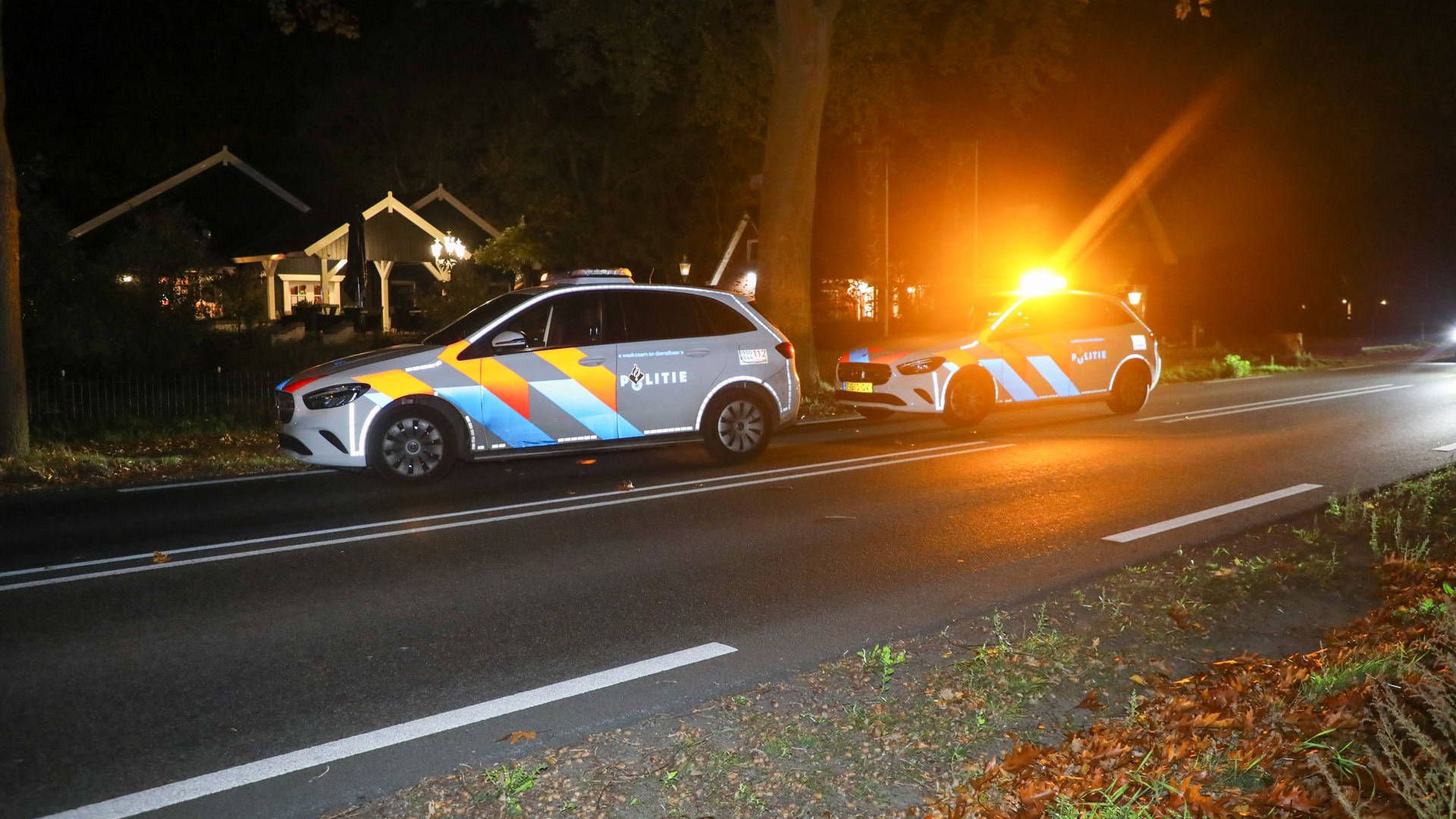Forse botsing na etentje in Ede.