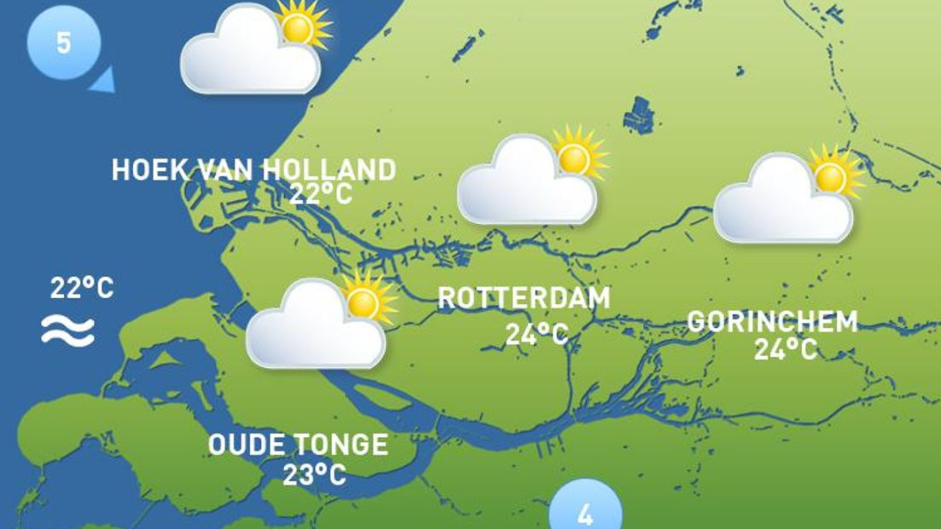 Het weerbeeld van vrijdag 17 juli