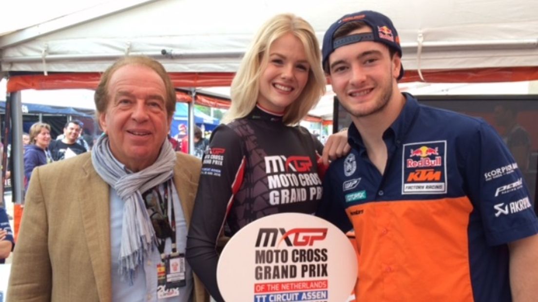 Lee van Dam, Melissa Norder en 2-voudig wereldkampioen Jeffrey Herlings (Rechten: RTV Drenthe/Karin Mulder)