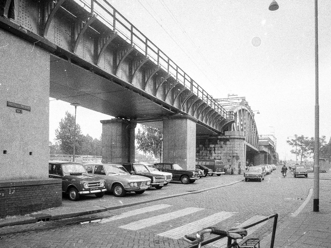 Het Luchtspoor vanaf het Westnieuwland in 1973