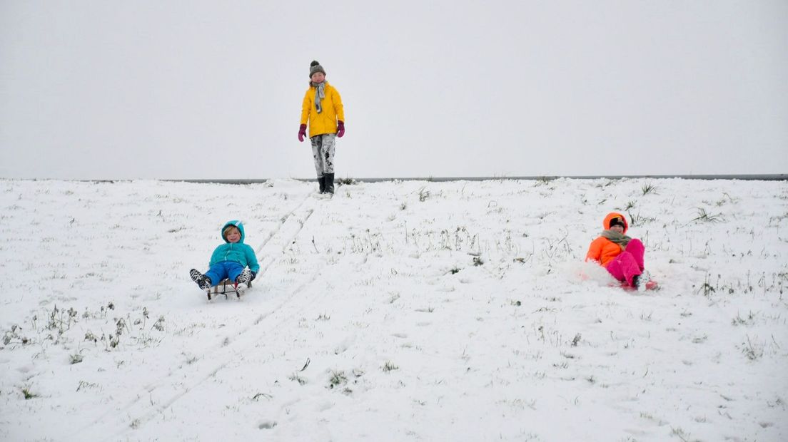 Sleeënde kinderen in Vianen.