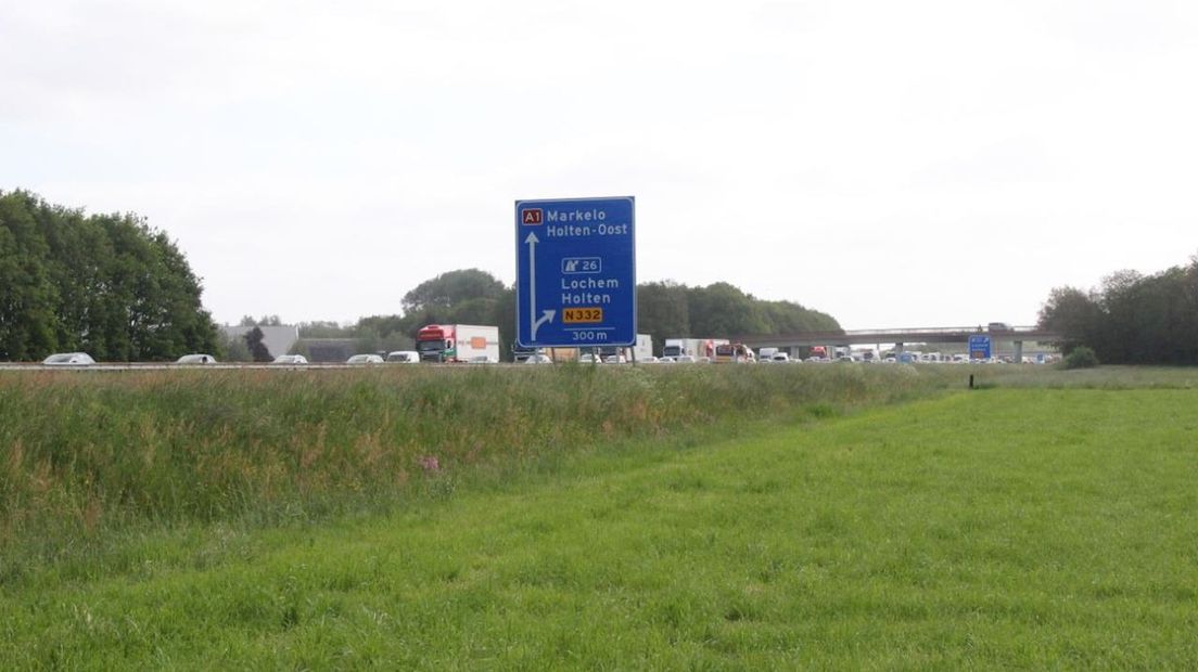 Ongeluk op de A1