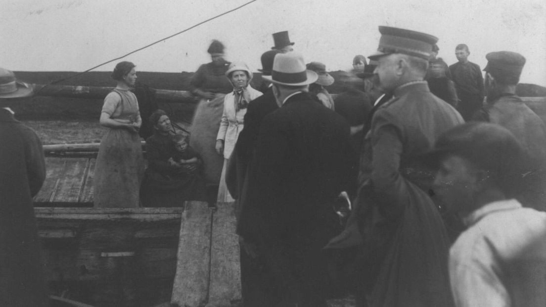 Bezoek van de koningin in 1917