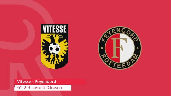 Zo klonk de 2-3 van Javairo Dilrosun bij Vitesse-Feyenoord op Radio Rijnmond