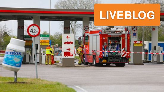pompstation A1 ontruimd • blikschade na ongeval. pompstation A1 ontruimd • blikschade na ongeval.