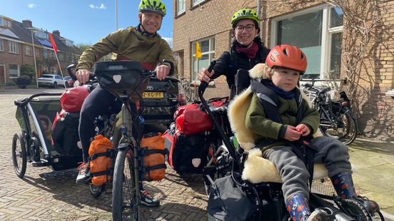 Van Utrecht naar Italië fietsen Floris (3) en Sofie (1): 'Mensen zeggen: leuk, maar niets voor - RTV Utrecht