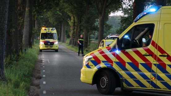 Hulpdiensten rukken uit voor ongeluk in Leusden.