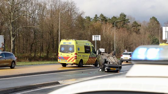 Drie gewonden bij ongeval op Provinciale Rondweg in Oldenzaal.