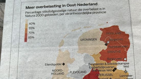 bleek Puno Doordeweekse dagen Ophef over 'verhuizing' van Fryslân op kaart in de Volkskrant - Omrop  Fryslân