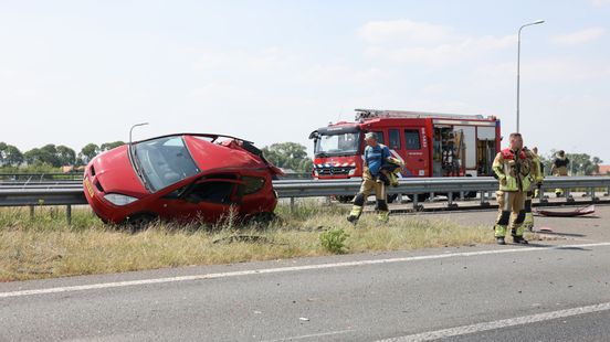 N50 richting Emmeloord afgesloten door aanrijding. N50 richting Emmeloord afgesloten door aanrijding.