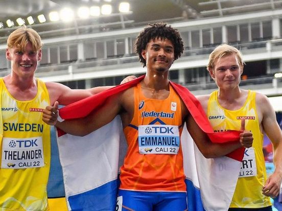 Gabriel (18) werd wereldkampioen atletiek in Colombia: 'Ik was eigenlijk helemaal niet zenuwachtig'
