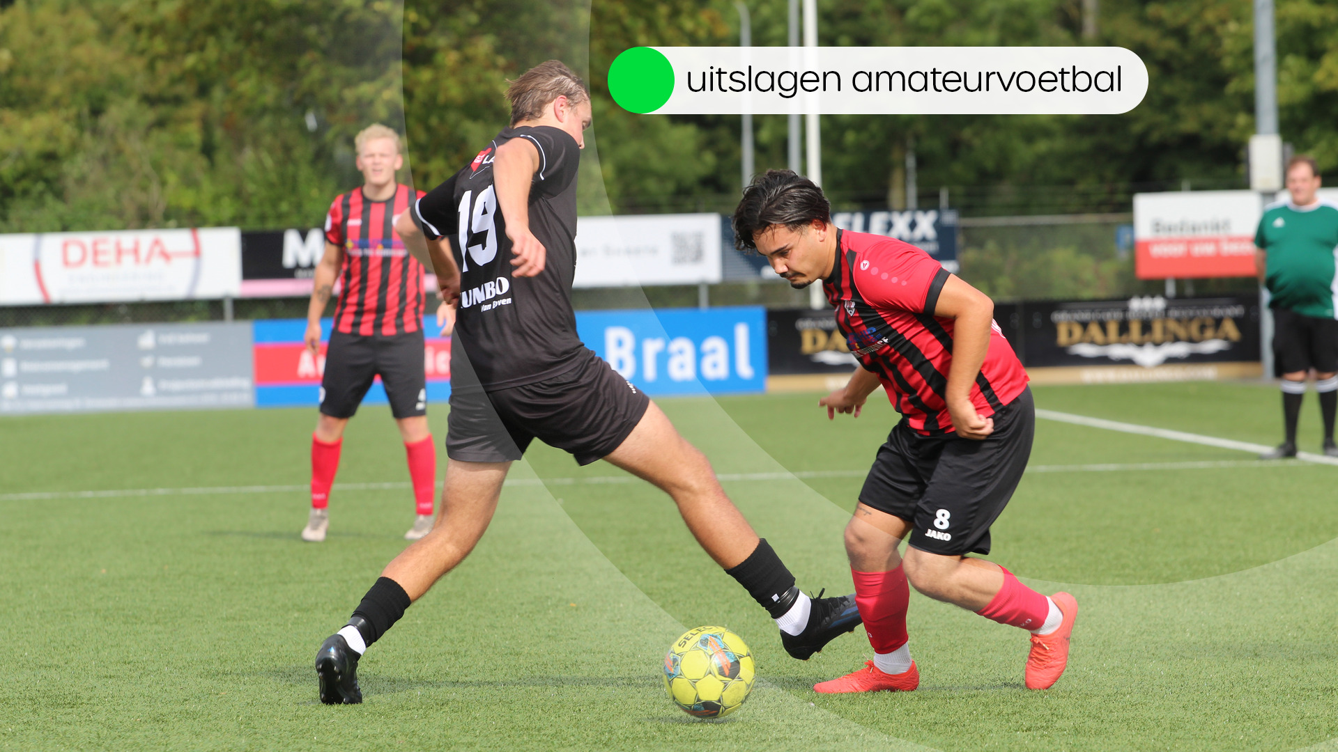 Uitslagen amateurvoetbal zaterdag 19 september
