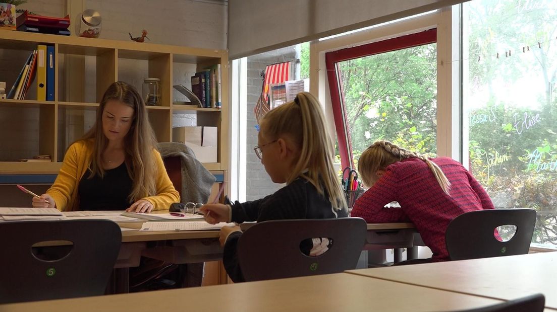 Tijdens alle lessen van groep 7 staan de ramen open, weer of geen weer