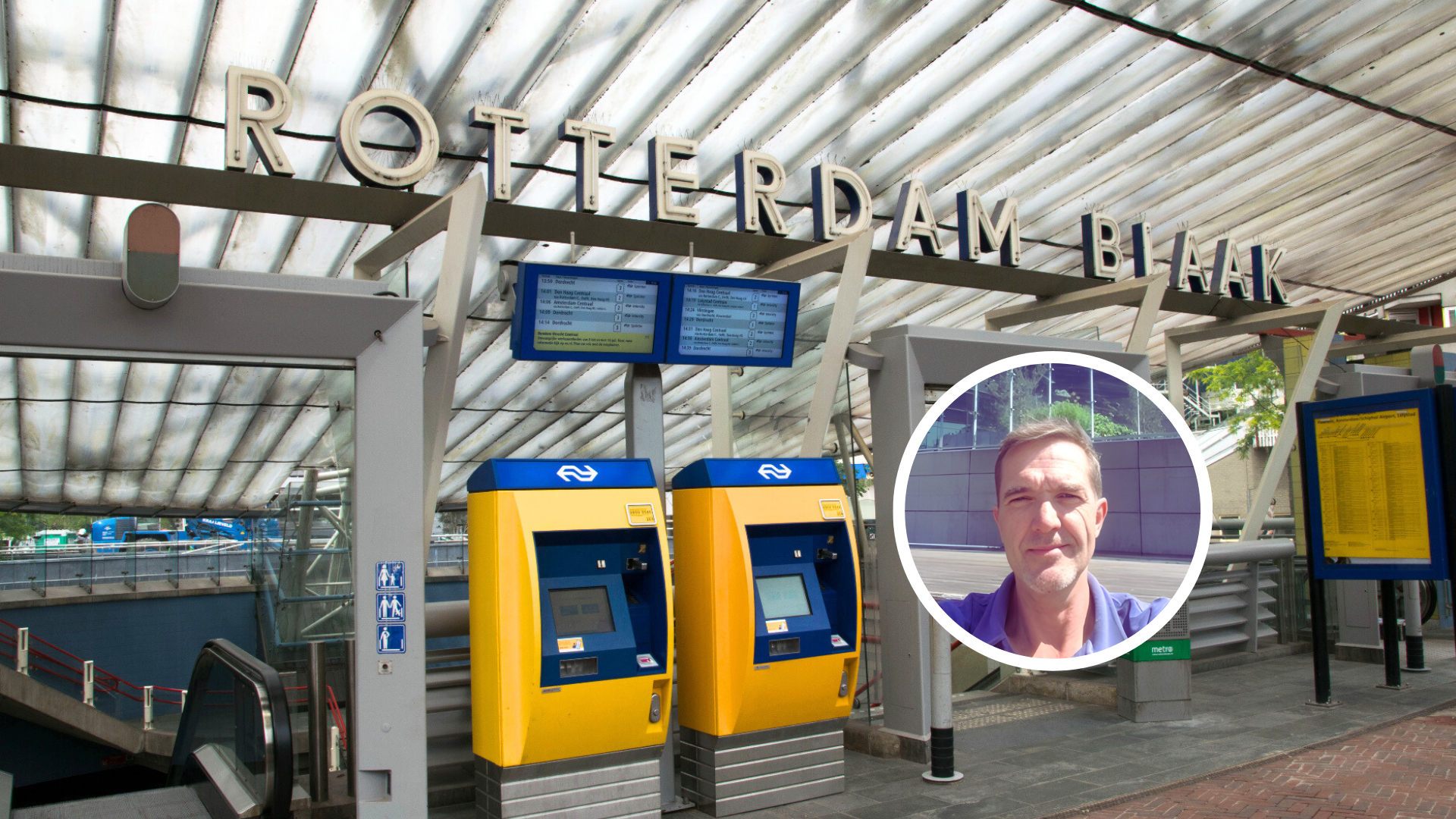 Leon zat 's nachts opgesloten op dit station.