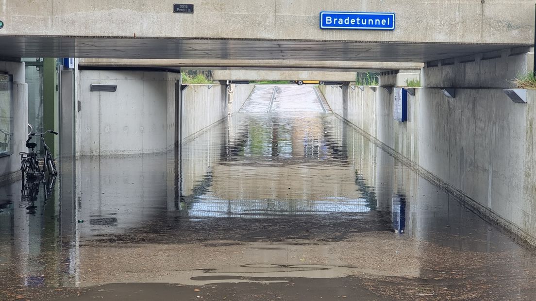 De Bradetunnel staat blank